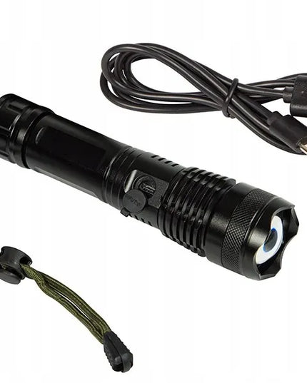 BLOW taktinis LED rankinis žibintuvėlis 2700 lm vandeniui atsparus IP44 aliuminis su priartinimo funkcija