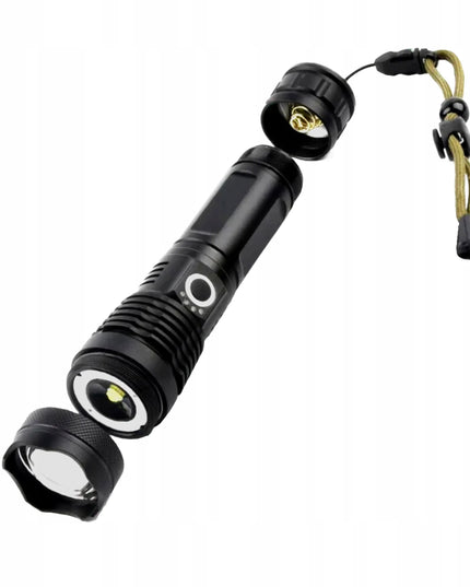 BLOW taktinis LED rankinis žibintuvėlis 2700 lm vandeniui atsparus IP44 aliuminis su priartinimo funkcija