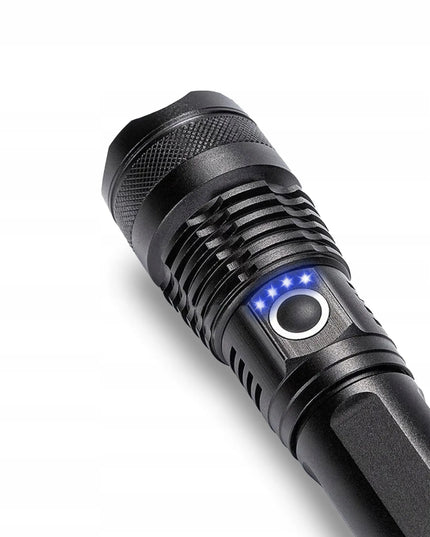 BLOW taktinis LED rankinis žibintuvėlis 2700 lm vandeniui atsparus IP44 aliuminis su priartinimo funkcija
