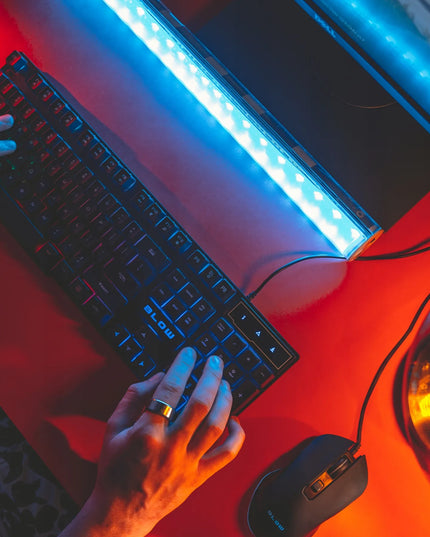 BLOW žaidimų klaviatūros ir pelės rinkinys, LED RGB apšvietimas