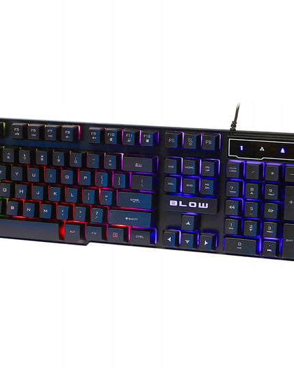 BLOW žaidimų klaviatūros ir pelės rinkinys, LED RGB apšvietimas