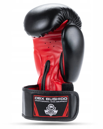 Bokso pirštinės DBX BUSHIDO ARB-407 juodos/raudonos 14 oz