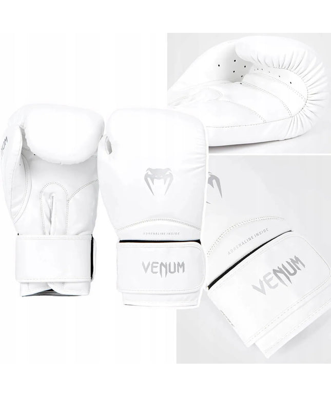Bokso pirštinės VENUM CONTENDER 1.5 baltos, 14 oz