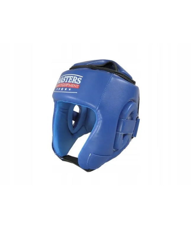 Bokso šalmas MASTERS FIGHT EQUIPMENT KTOP-PU (WAKO patvirtintas) mėlynas