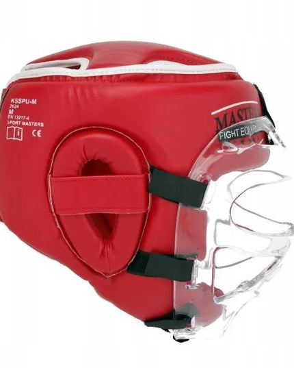 Bokso šalmas su kauke MASTERS FIGHT EQUIPMENT KSSPU-M (WAKO APPROVED)