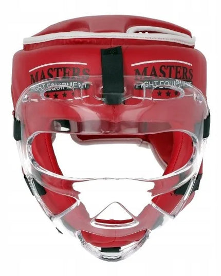 Bokso šalmas su kauke MASTERS FIGHT EQUIPMENT KSSPU-M (WAKO APPROVED)