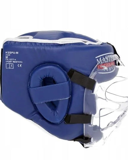 Bokso šalmas su kauke MASTERS FIGHT EQUIPMENT KSSPU-M (WAKO APPROVED)