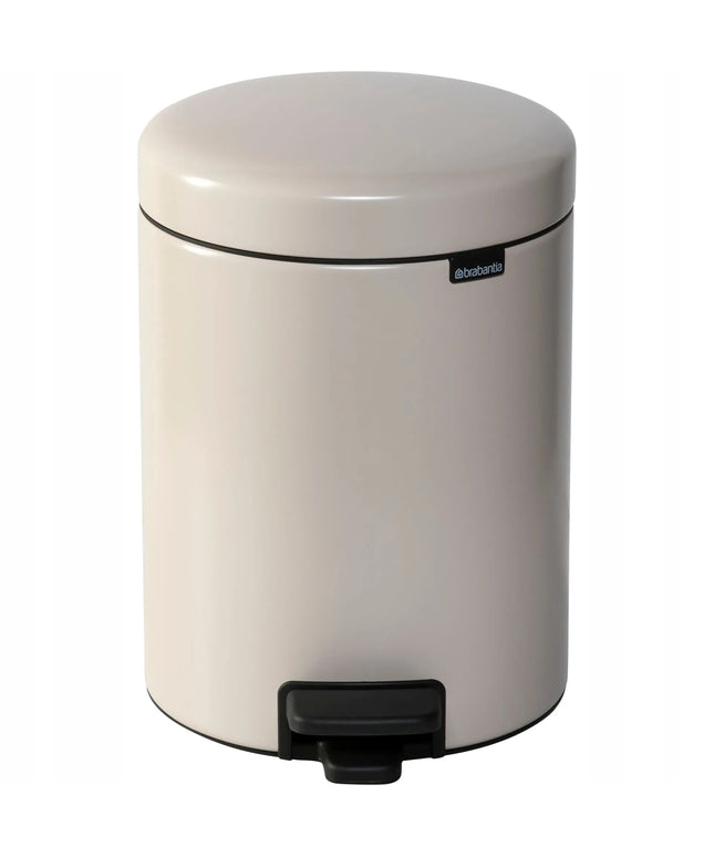 Brabantia NewIcon 5 l kojinė pedalinė šiukšliadėžė, Soft Beige