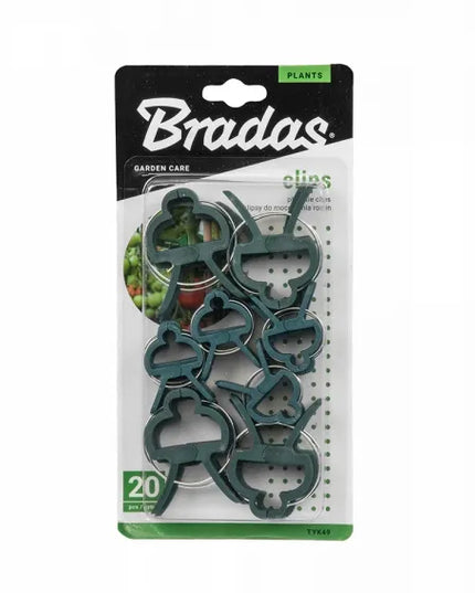 BRADAS augų tvirtinimo spaustukai, 20 vnt. rinkinys