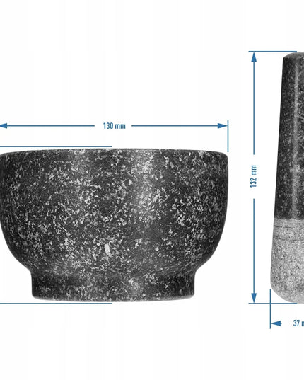 BROWIN 312008 akmeninė granito grūstuvė su piestele prieskoniams