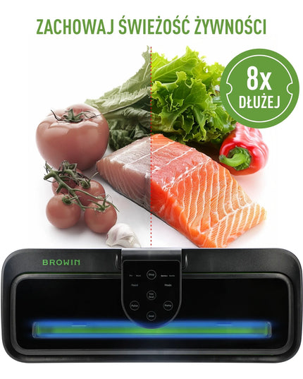BROWIN vakuuminis maisto pakuotojas, daugiafunkcis, PREMIUM