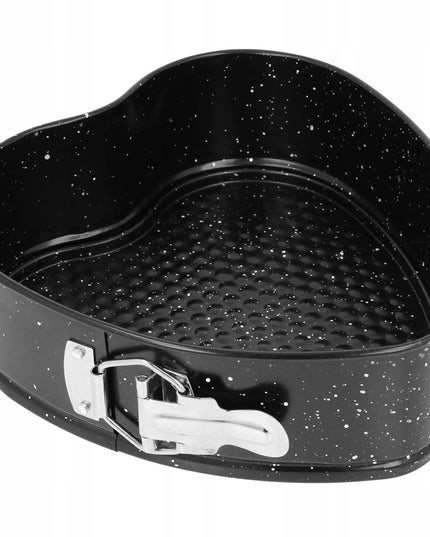 Brunbeste kepimo forma širdelės formos 24 cm marmurinė danga