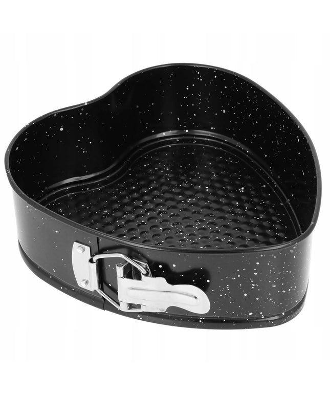 Brunbeste kepimo forma širdelės formos 24 cm marmurinė danga