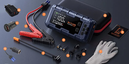 BUTURE itin galingas 6000A užvedimo įrenginys su 160 PSI kompresoriumi