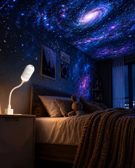 Žvaigždėto dangaus projektorius „Galaxy“ 12 viename, naktinė lempa