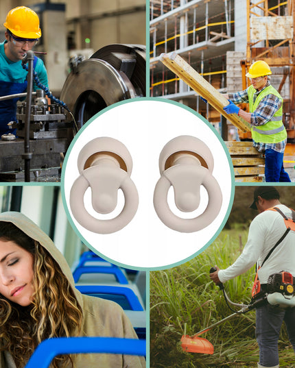 Ausų kištukai miegui Medi Sleep, dydis XS / S / M / L, smėlio spalvos