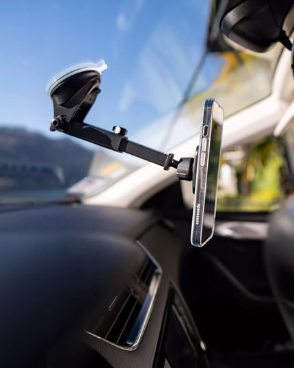 Spacecase magnetinis automobilinis laikiklis tvirtinamas prie priekinio stiklo arba prietaisų skydelio