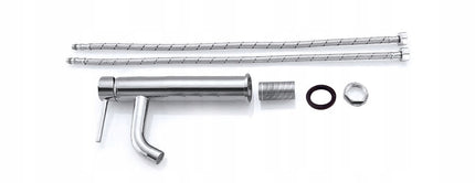 Aukštas praustuvo maišytuvas, chromuotas, montuojamas ant stalviršio, vonios REA LUNGO 28 cm