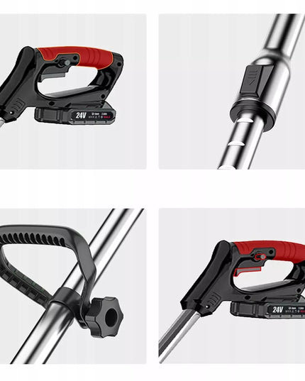 Akumuliatorinė elektrinė žoliapjovė 24V su 2 baterijomis