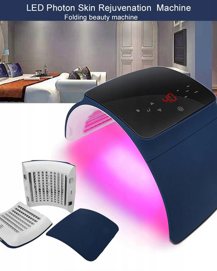 LED šviesos terapijos įrenginys odos priežiūrai, 7 spalvos