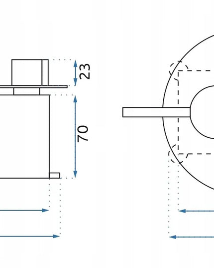 Potinkinis auksinis dušo komplektas su lietaus galvute REA Lungo