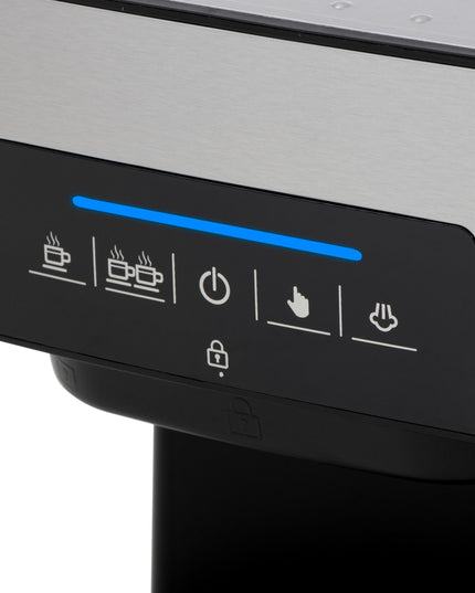 Camry CR 4410 slėginis kavos aparatas 15 bar – espreso ir kapučino paruošimas, 1600 ml talpa, metalinis korpusas