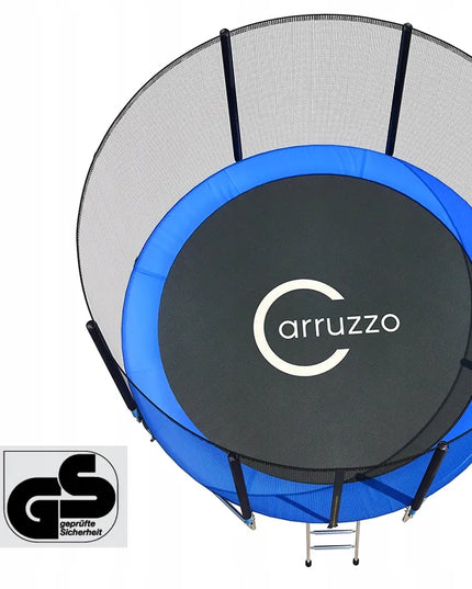 Carruzzo sodo trampolinas 10FT 315 cm su apsauginiu tinklu ir kopetėlėmis T10