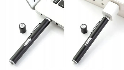 CAT daugiafunkcis LED lazeris ir žibintuvėlis su USB įkrovimu