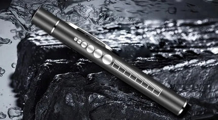 CAT daugiafunkcis LED lazeris ir žibintuvėlis su USB įkrovimu
