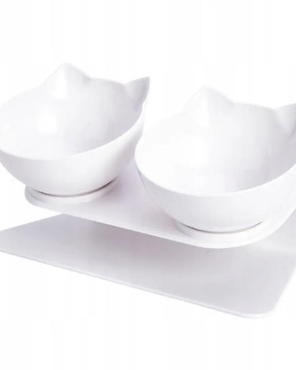 Cat Double Bowls dvigubas dubenėlių rinkinys katėms