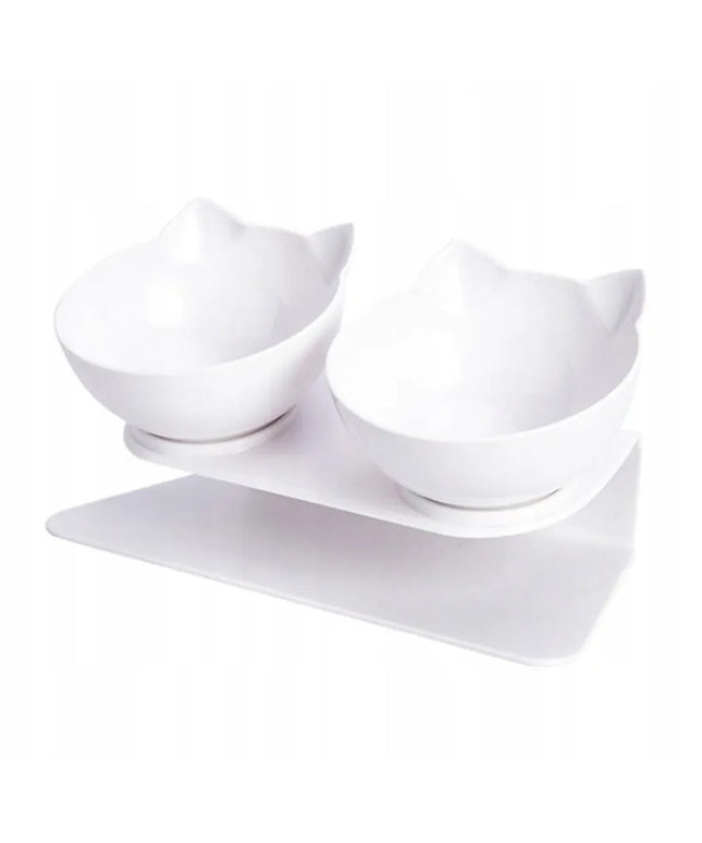 Cat Double Bowls dvigubas dubenėlių rinkinys katėms