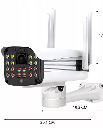 Belaidė lauko WIFI IP kamera 2MP FULL HD 1080p su Smart aptikimu ir SD palaikymu