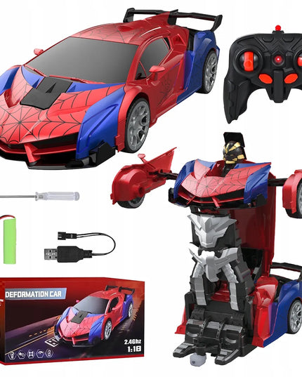 Nuotoliniu būdu valdomas „Spider“ automobilis-robotas 2 viename, šviesa ir garsas