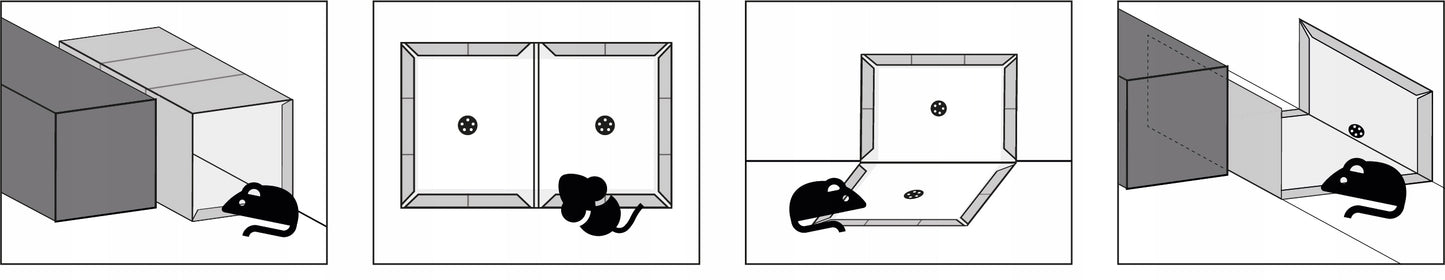 Lipni spąstai pelėms, žiurkėms ir graužikams NO PEST su klijais