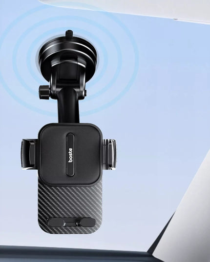 BOSTE STABILUS AUTOMOBILINIS LAIKIKLIS TELEFONUI ANT GROTELIŲ ANT PRIETAISŲ SKYDELIO AR ANT STIKLO RINKINYS