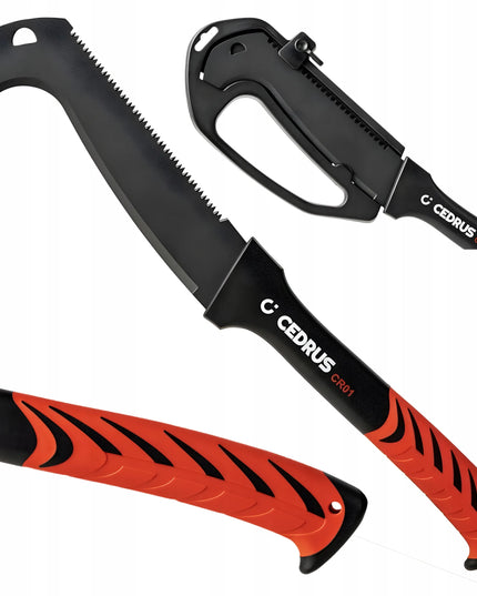 CEDRUS C-TOOLS CR01 tvirtas krūmapjovės lenktinis peilis, solidi mačetė XXL