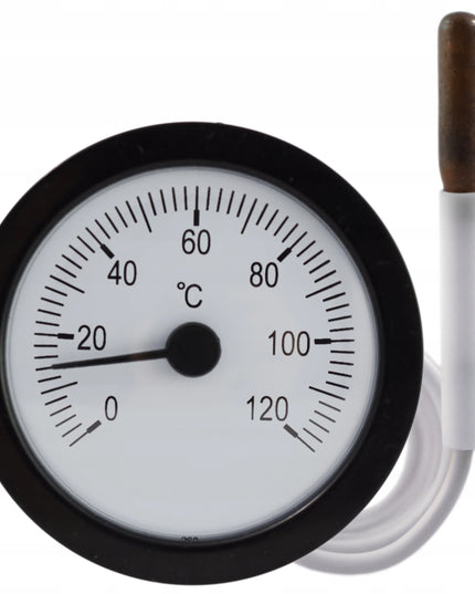 Ciferblatinis termometras su zondu krosniai ir katilams 0-120C