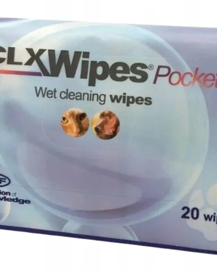 CLX Wipes Clorexyderm drėgnos servetėlės gyvūnams GEULINCX 20 vnt.