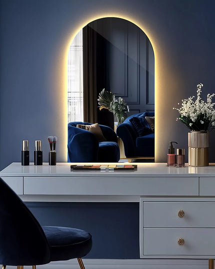 Coloray premium ovalus nupjautas LED veidrodis – 40x70 cm