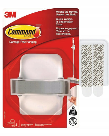 Command šluotų ir šepečių laikiklis be gręžimo