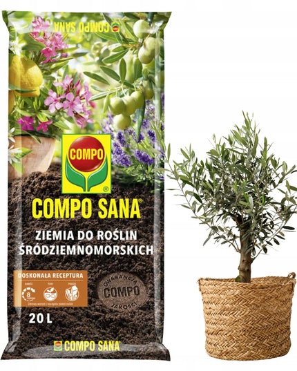 COMPO Viduržemio jūros regiono augalų substratas citrusams, oleandrams ir levandoms, 20L