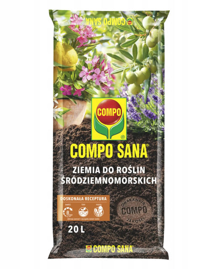 COMPO Viduržemio jūros regiono augalų substratas citrusams, oleandrams ir levandoms, 20L