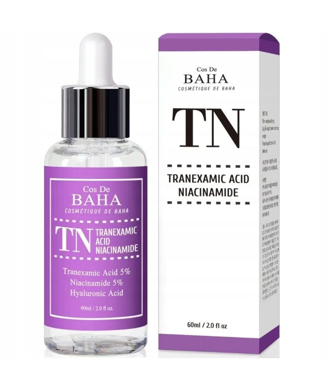 Cos De BAHA TN traneksamo rūgšties ir niacinamido serumas, pigmentinių dėmių mažinimui, 60 ml