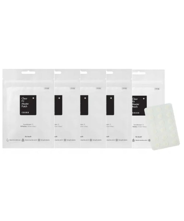 COSRX Clear Fit Master Patch 5 x 18 pleistrų nuo spuogų rinkinys