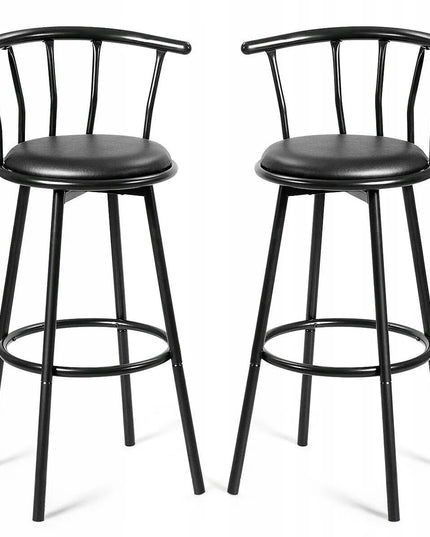 Costway pasukamos baro kėdės su atlošu, 2 vnt., 102 cm