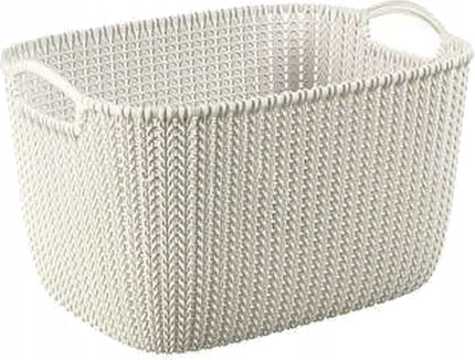 Curver stačiakampis plastikinis krepšelis Knit, 19 l