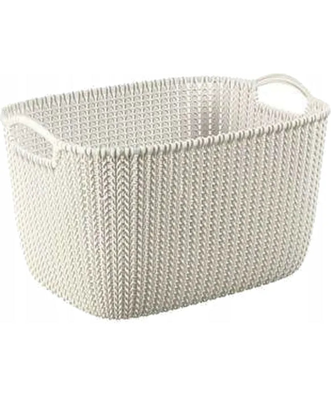 Curver stačiakampis plastikinis krepšelis Knit, 19 l