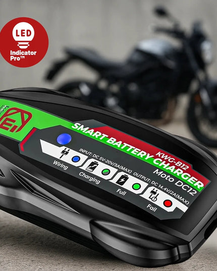 Automatinis 12 V akumuliatorių įkroviklis „Kewig“ motociklui ir keturračiui, USB-C