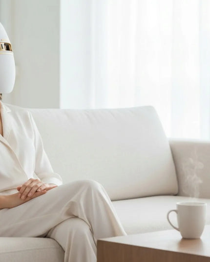 Fit4Med LED veido kaukė fototerapijai – 4 režimai, valdymo pultelis ir dovanų maišelis