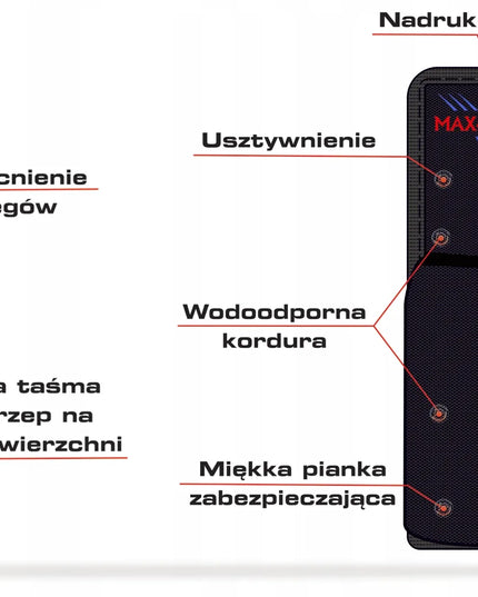 Premium automobilinis gesintuvo dėklas su „Velcro“ tvirtinimu